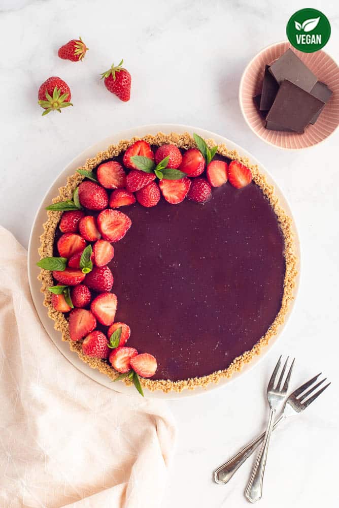 Strawberry Chocolate Tart – preparation step 11