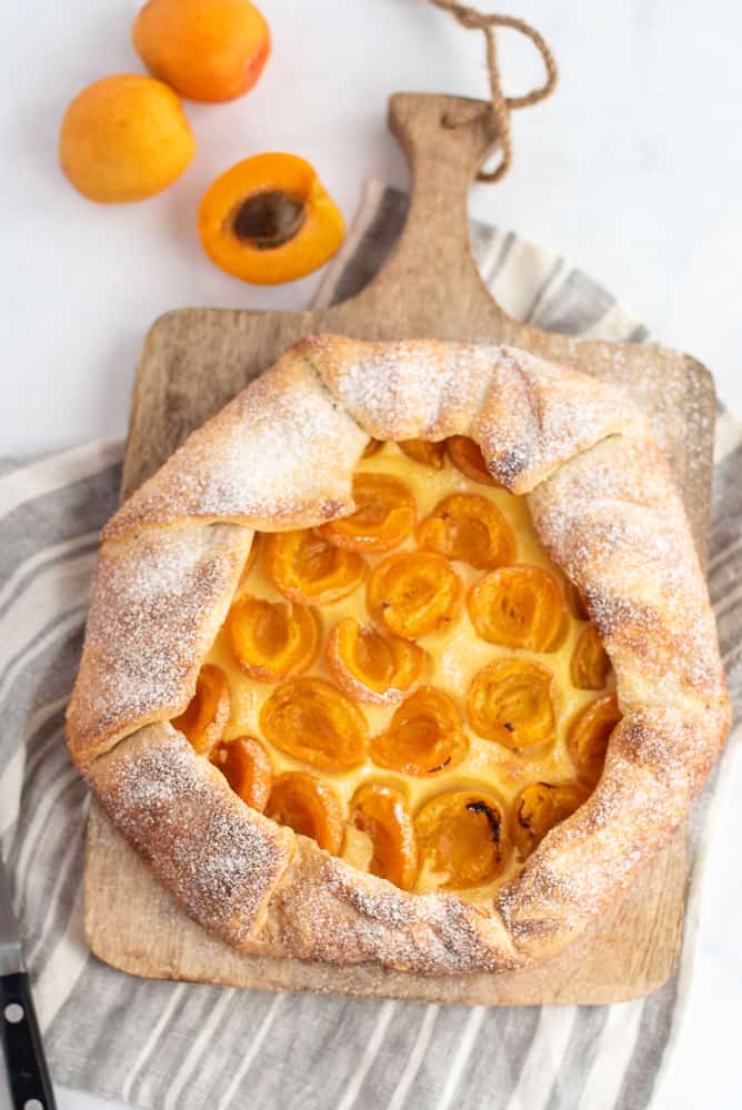 Apricot Semolina Galette