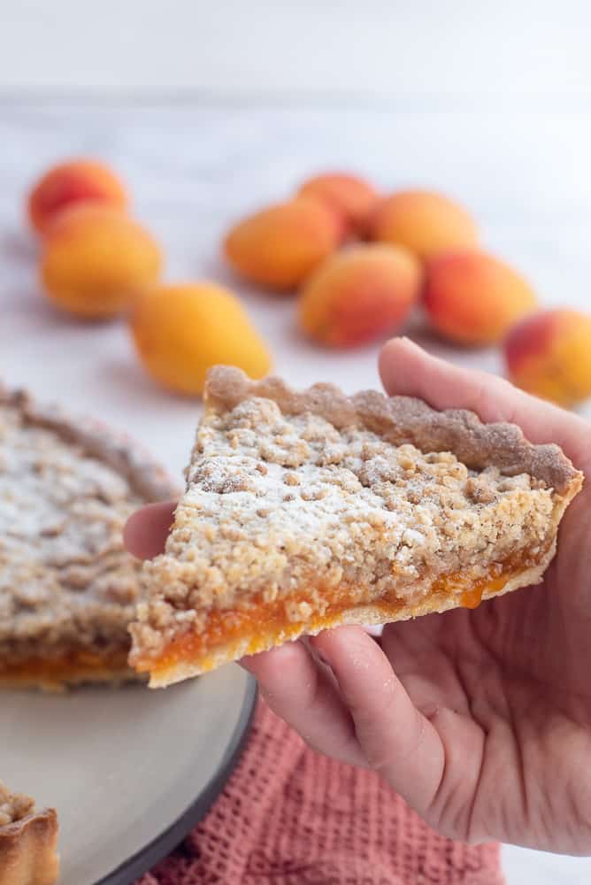 Apricot Streusel Tart – preparation step 1