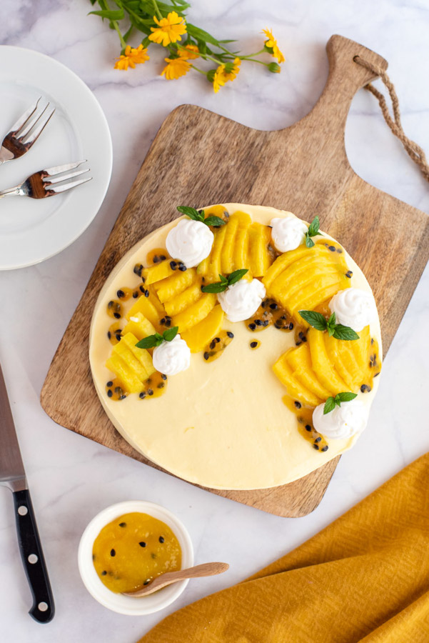 Mango Passion Fruit Cake – preparation step 8