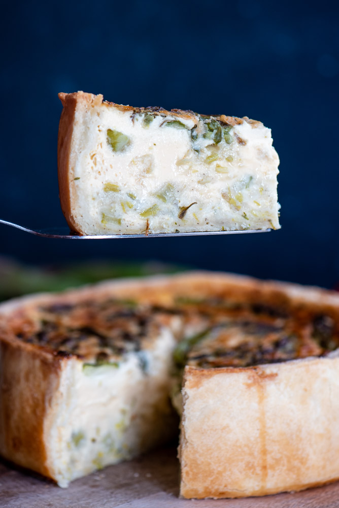 Asparagus & Leek Quiche – preparation step 19
