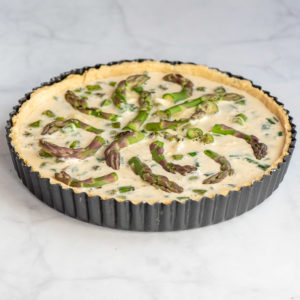 Asparagus & Leek Quiche – preparation step 8