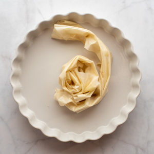 Filo Vanilla Custard Pie – preparation step 2