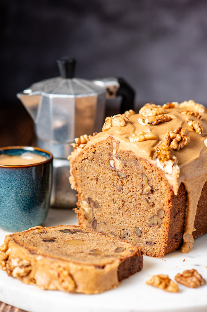 Coffee & Walnut Loaf Cake
